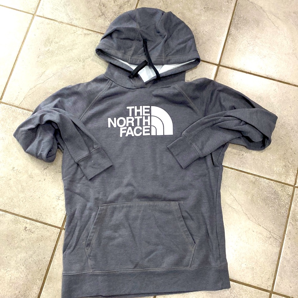 Gray North Face Hoodie